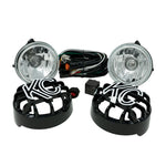KC HiLiTES Driving/Fog Light, Rally 400, H3 Halogen Clear Bulb, 4 in Round, Set Of 2 - 0490