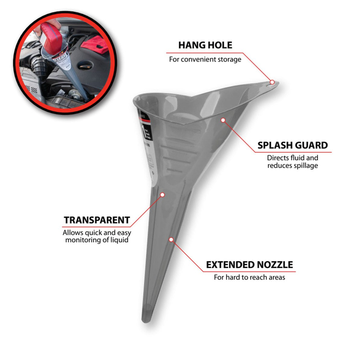 Performance Tool Funnel, 1 Pint Capacity - W4052