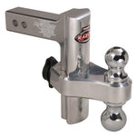 Trimax Locks Trailer Hitch Ball Mount, For 2 in Receiver, 10000 lb Gross Trailer Weight/1500 lb Tongue Weight, Aluminum - TRZ8AL