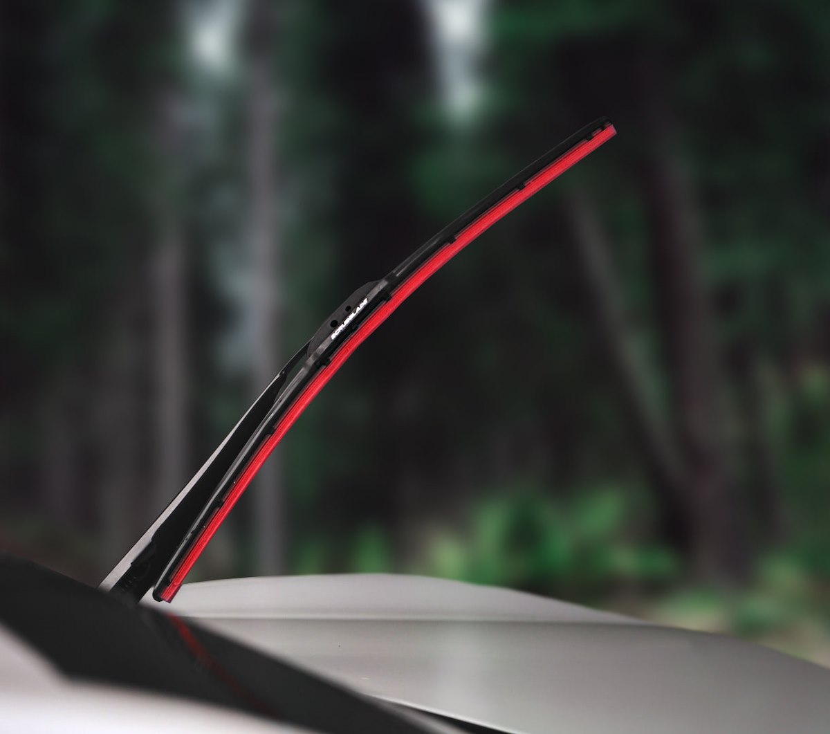 Scrubblade Windshield Wiper Blade, 22 in Length, Rad Red, Ceramic Coated Silicone Blade - CBR2200