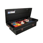 Weather Guard Tool Box, Textured Matte Black, Aluminum, 27-1/2 in Length x 72 in Width x 18-1/2 in Height - 117-52-04