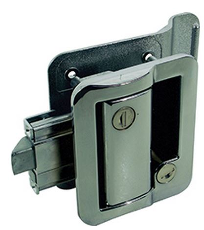 Wesco Entry Door Handle, Fits Door 1-1/4 in To 1-1/2 in Thick - 43610-00-SP