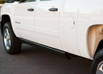 AMP Research Running Board, Textured Powder Coated, Black, Die Cast Aluminum - 76147-01A
