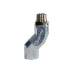 Fill-Rite Liquid Transfer Tank Pump Hose Fitting, Multi Plane 360 degree Swivel, 3/4 in NPT Inlet To 3/4 in NPT Outlet, Aluminum - SD075UL