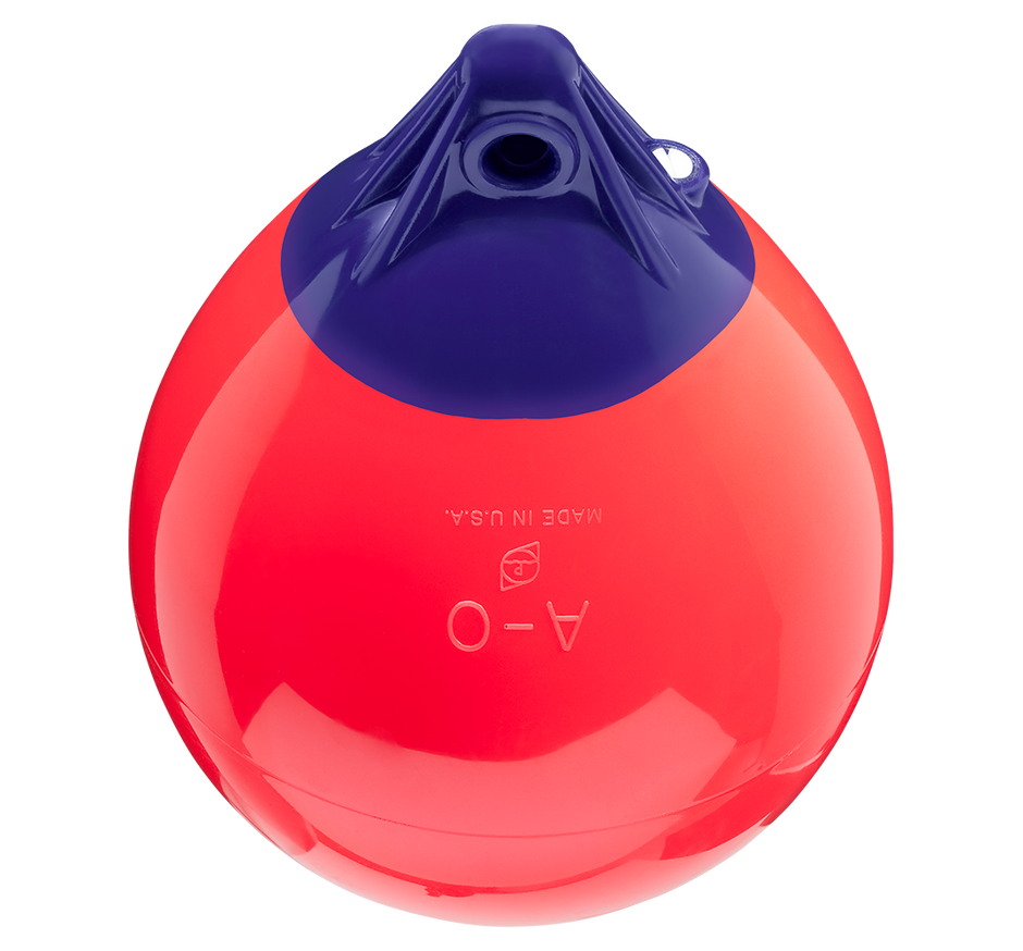 Polyform Mooring Buoy, A-Series, A-0 Model, 8 in Diameter x 11-1/2 in Length - 75-404-910