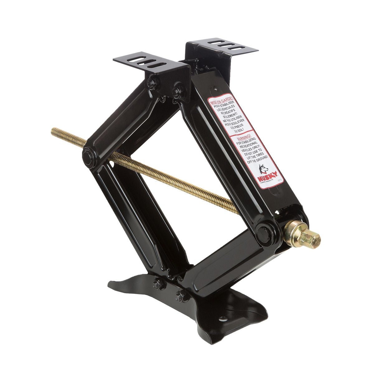Husky Towing Leveling Jack, 5000 lb Capacity, 20 in Height, Black, Set Of 2 - 88134