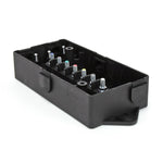 Husky Towing Wire Terminal Block, Attaches 7 Wires, 8-1/4 in Length x 3.44 in Width x 2-3/8 in Height, Black - 33200