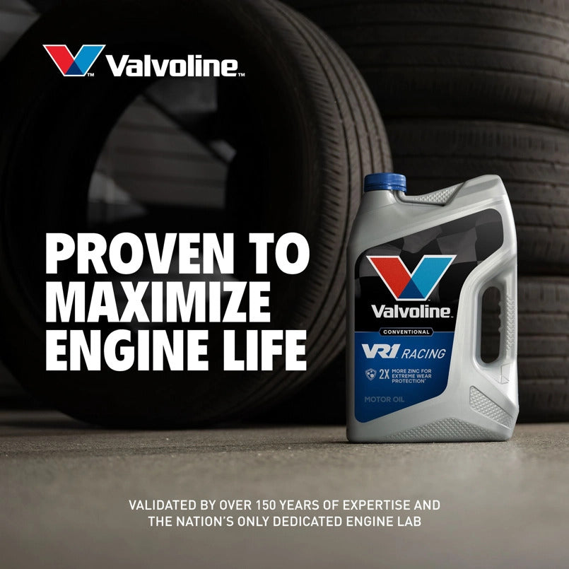 Valvoline Oil, VR1 Racing Oil, SAE 20W-50, 5 qt Jug - 881172