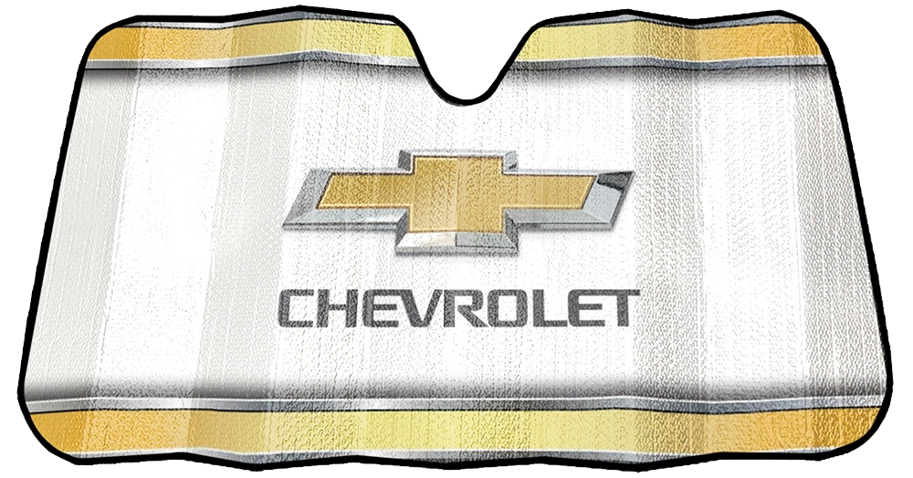 Plasticolor Windshield Shade, Elite Series, Gold/White - 003737R01