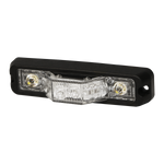 Ecco Electronic Warning Light, 5.15 in Length x 1.34 in Width x 1.16 in Height, Directional 180 degree Intersection LED, 6 Amber LED - ED3777A