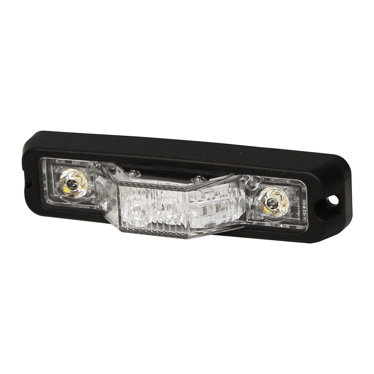 Ecco Electronic Warning Light, 5.15 in Length x 1.34 in Width x 1.16 in Height, Directional 180 degree Intersection LED, 6 Amber LED - ED3777A