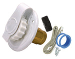 Valterra Fresh Water Inlet, 1/2 in Female Pipe Thread Inside Connection, 2-3/4 in Flange, 2-3/4 in Overall Diameter - A01-0171LFVP