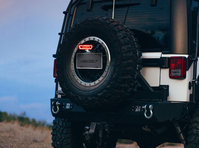 Rigid Industries Multi Purpose Light - LED, 7 in Width x 2 in Height, 90 degree Mounting Bracket Mount Or 1.75-2 in Tube Mount, Black Housing - 90133