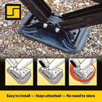 Stromberg Carlson Leveling Jack Foot Pad, Black, 11 in Length x 6-1/2 in Width, Set Of 2 - JBP-SJSC.2