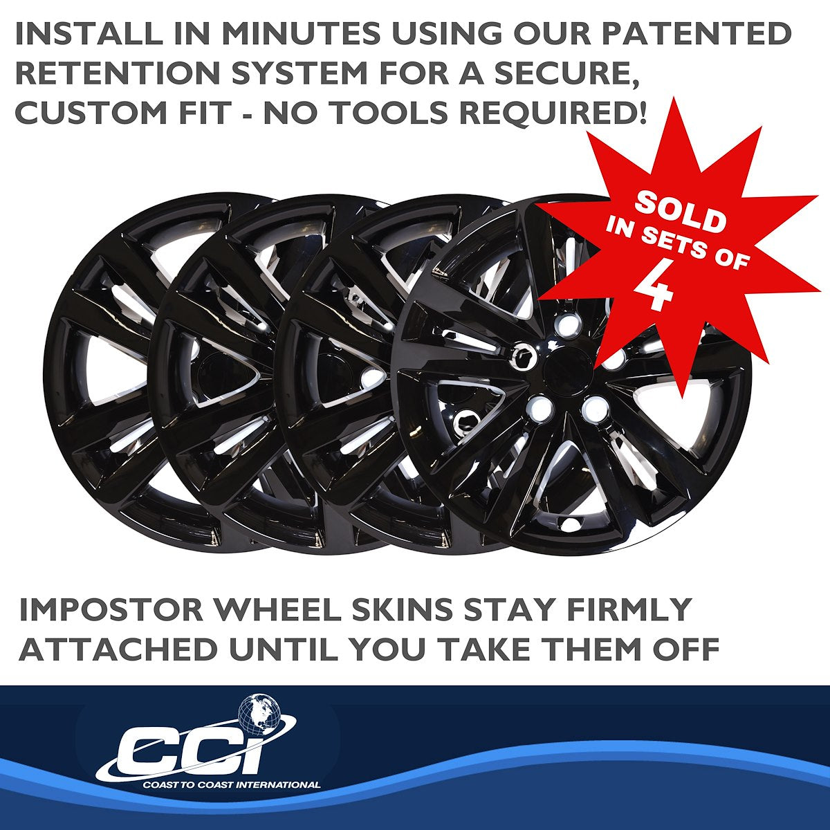 Coast2Coast Wheel Skins & Styled Wheel Covers IWCIMP453BLK product image 4