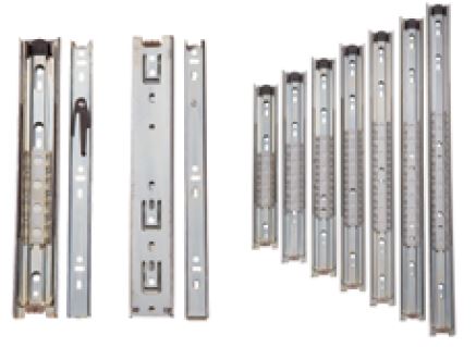 RV Designer Drawer Slide, 100 lb Weight Capacity, 45 Millimeter, 22 in Length, Set Of 2 - D422