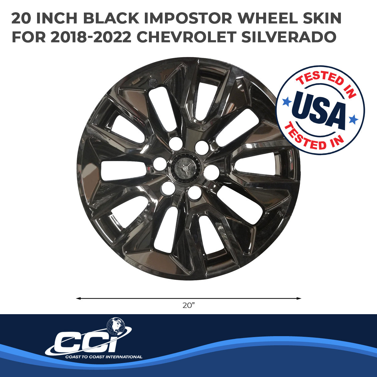 Coast2Coast Wheel Skins & Styled Wheel Covers IMP454BLK product image 3