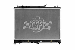 CSF Radiator, Aluminum Core With Plastic Tanks, 1-3/8 in Top Left And 1-3/8 in Bottom Right Hose Connections - 3344