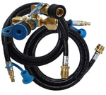 MB Sturgis Propane Adapter Fitting, Brass, With 72 in Length Propane Hose, POL x 1/4 in Male Plug Ends - 103539-MBS