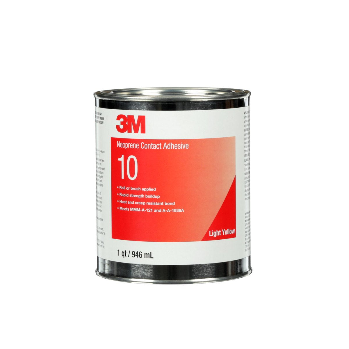 3M Adhesive, Use To Bond Stainless Steel/Aluminum/Cold Rolled Steel, 1 qt Can - 20272