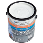 Dicor Corp. Roof Coating, 125 Square ft, With Insulating Ceramic Microcells, White - RP-IRC-1