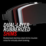 Power Stop Brake Pad, Z17 Evolution, FMSI Number D2404, Ceramic Brake Pads, Set Of 4 - 17-2404