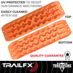 TrailFX Traction Mat, 42-1/2 in Length x 12-1/2 in Width x 2-1/2 in Height, Supports 20,000 lb, Set Of 2 - TBOR01
