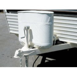 Adco Propane Tank Cover, For Dual 40 lb - 10 gal Tank While Mounted, Polar White - 2114