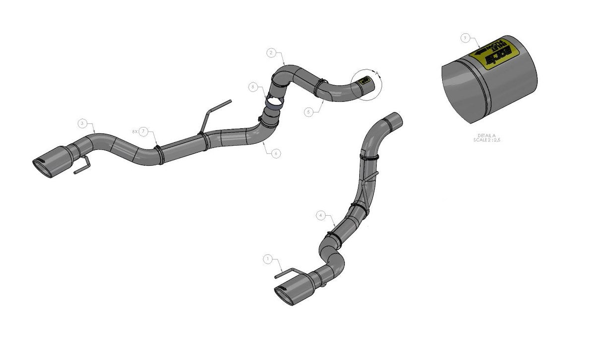 Borla Exhaust Tail Pipe 60640BC product image 3
