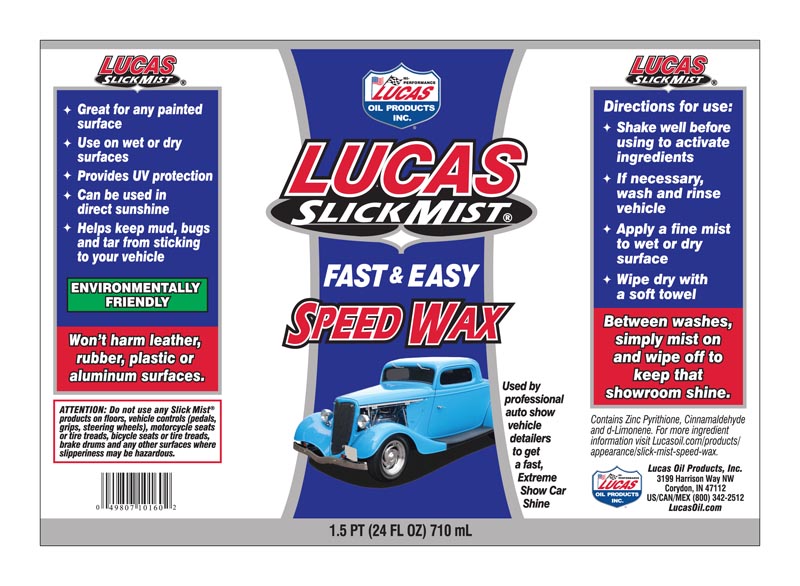 Lucas Oil Car Wax, 24 oz Spray Bottle - 10160