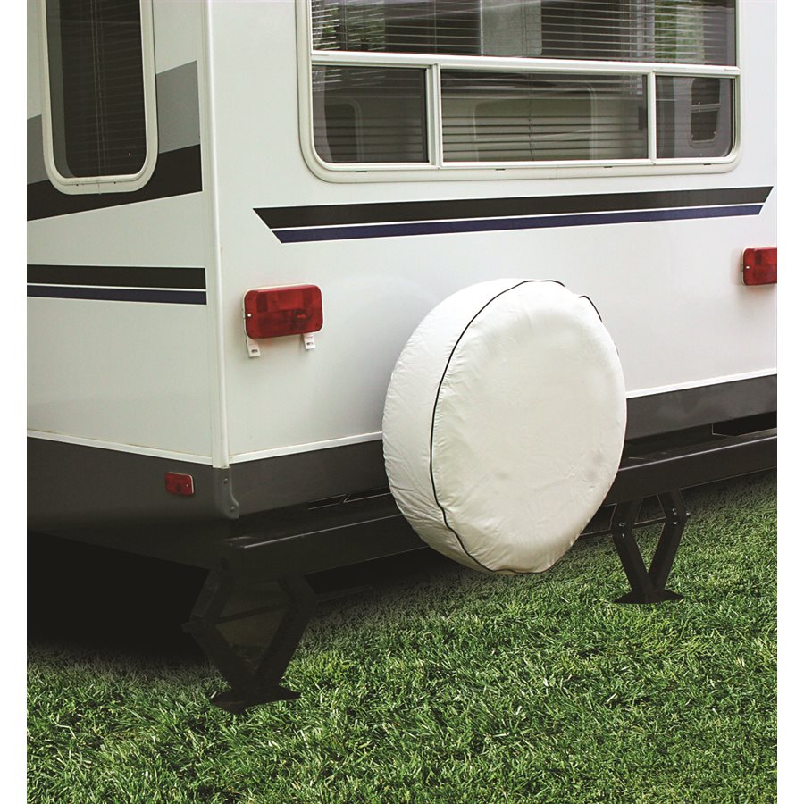 Camco Spare Tire Cover, Fits 29-3/4 in Diameter Tires, Arctic White - 45343