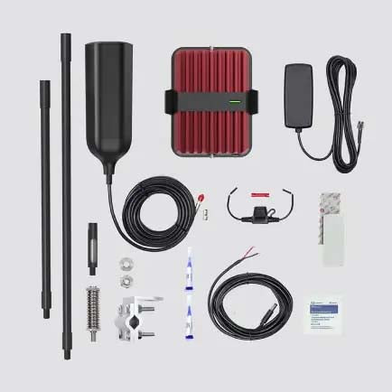 We Boost Cellular Phone Signal Booster, 50 decibels (dB) Maximum Gain, 5 V/4.5 amp, 6 in Length x 4-1/2 in Width x 1-1/2 in Height - 471254