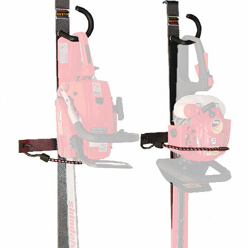 Rack-Em Tool Organizer, Holds 1 Chainsaw Or Similar Tool With A Loop Style Handle, Black/Gray, Steel - RA-3