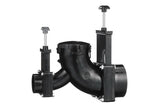 Valterra Sewer Waste Valve, Waste Valve For RV Black Water System, 3 in Waste Valve, With 3 in Hub x 1-1/2 in Hub x 3 in Bayonet Cap - T80