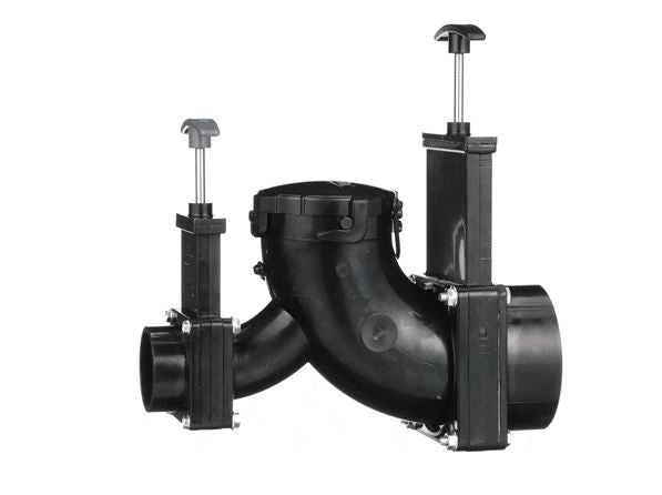 Valterra Sewer Waste Valve, Waste Valve For RV Black Water System, 3 in Waste Valve, With 3 in Hub x 1-1/2 in Hub x 3 in Bayonet Cap - T80