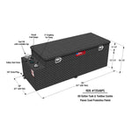 RDS Tanks Liquid Transfer Tank, 20 in Length x 48 in Width x 6-1/4 in Height Tool Box, 60 gal Capacity, Black - 72548PC