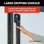 Lippert Entry Door Handle Extension, Black, Aluminum And Steel, 20 in Length x 4 in Width - 2022301969