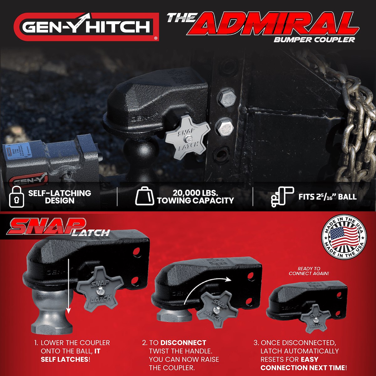 GEN-Y Hitch Trailer Couplers GH-24001 product image 5