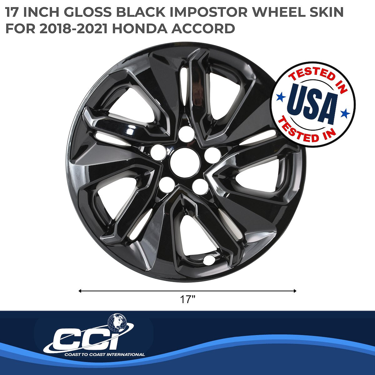 Coast2Coast Wheel Skins & Styled Wheel Covers IWCIMP455BLK product image 2