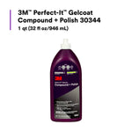 3M Marine Wax, Removes P1000 And Finer Scratches On Gelcoat/Restores High Gloss, 32 oz Bottle - 30344