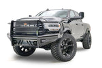 Fab Fours Bumper, Black Steel, Powder Coated Glossy Black 14 Gauge Steel Tread - DR19-S4460-1