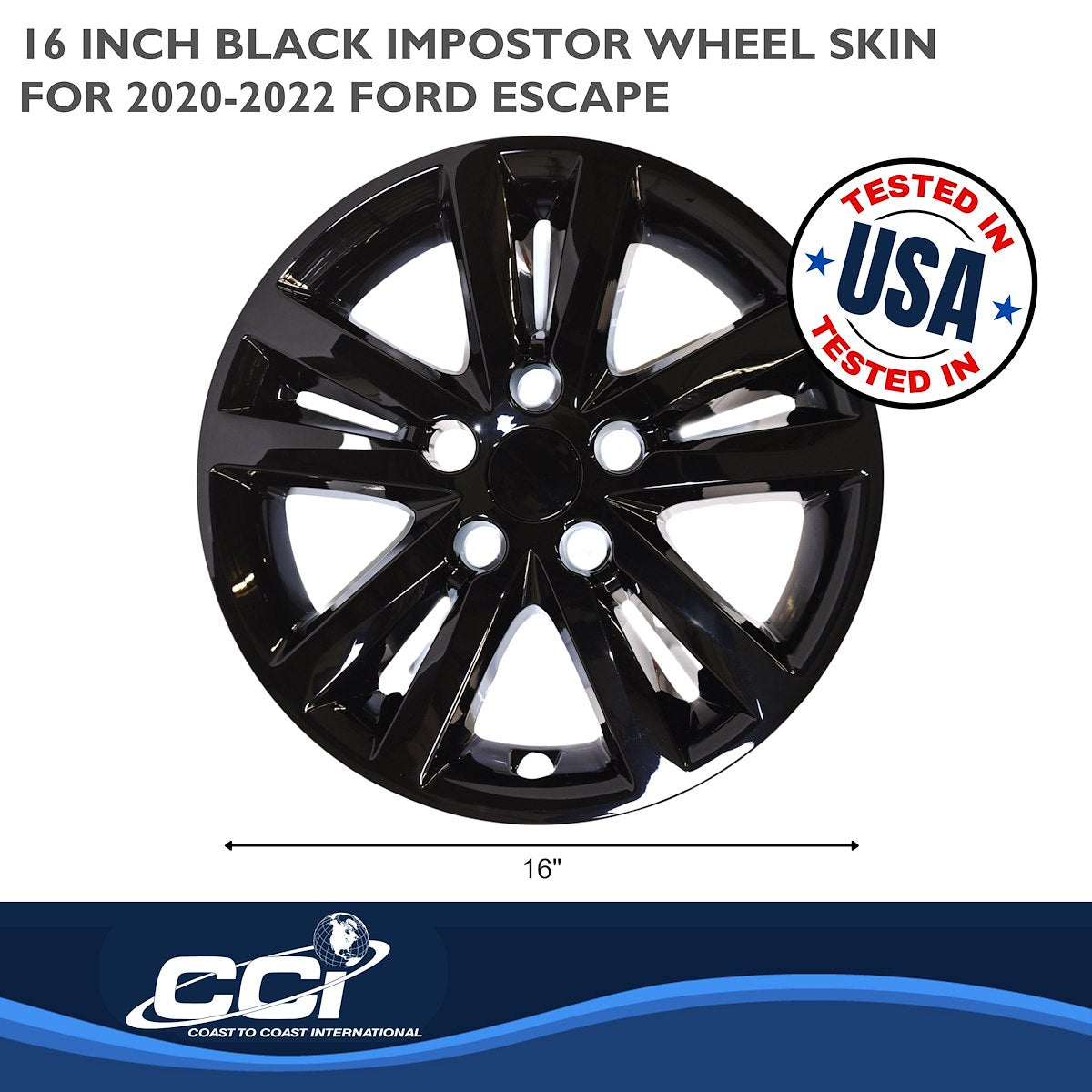 Coast2Coast Wheel Skins & Styled Wheel Covers IWCIMP453BLK product image 2