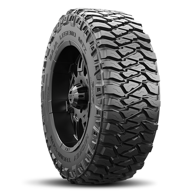 Mickey Thompson Tire, LT275 x 70R18 (Metric)/LT33 x 11.00R18 (Non Metric), Steel Belted, Raised White Letter - 331302011