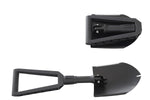 Overland Vehicle Systems Shovel, Black Powder Coat, Steel, 22.75 in Extended and 9.75 in Collapsed - 19049901