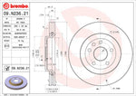 Brembo Brake Rotors 09N23621C02 product image 3