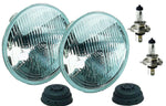 HELLA Headlight Conversion Kit, Replaces Sealed Beam Head Light, 7 in Round, H4 Bulb, Set Of 2 - 002395801
