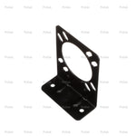 Pollak Trailer Wiring Connector Mounting Bracket, For Use With 7 Way RV Connector, 90 degree Bend, Black - 12-711U