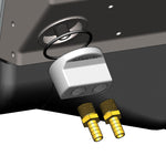 Derale Oil Filter Relocation Kit, Spin-On Adapter, 1/2 in NPT Inlet/Outlet, With Adapter/1/2 in Hose/O-Ring/Clamp/Fittings - 15748