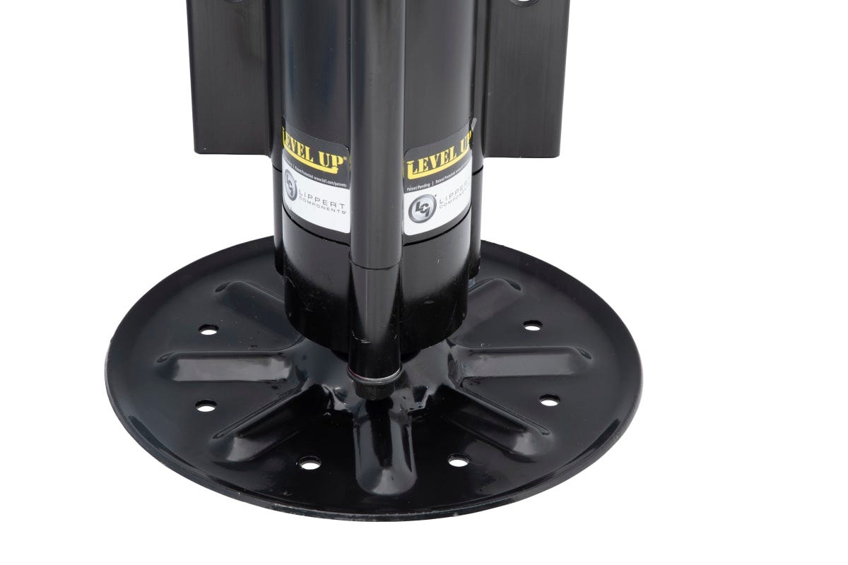 Lippert Leveling Jack, 14000 lb Capacity, With 9 in Black Footpad - 433467