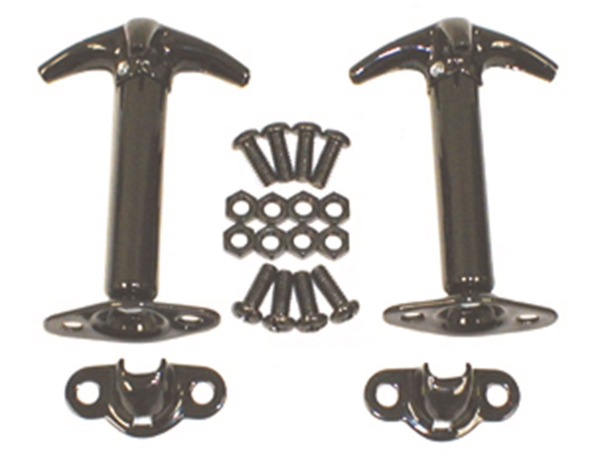 Rugged Ridge Hood Latch, Black, Steel, Set Of 2 - 11210.01